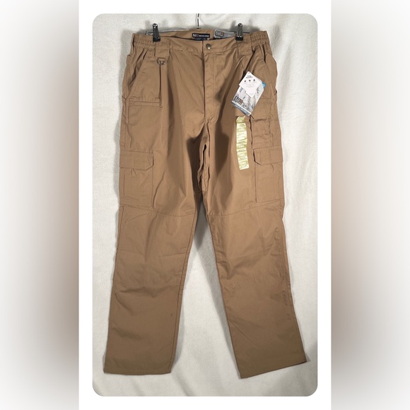 5.11 Tactical Pro series Pants. Tan in color. Size 38 waist 34 inseam - Picture 7 of 11